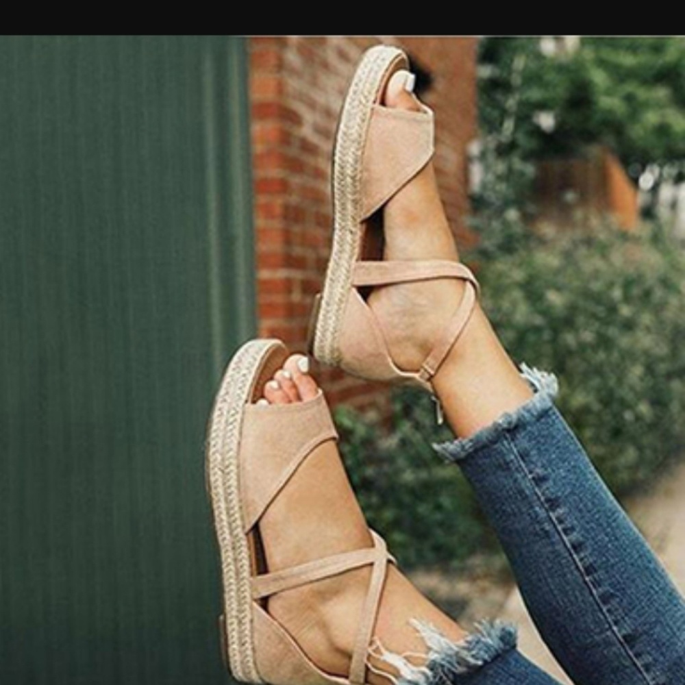 Slip on Sandals with Ankle straps